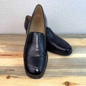 Durea City-Way (Holland) Loafer Women's Black Leather 2 Tone Slip On Size 9 US